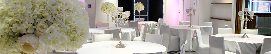 tables dressed for event